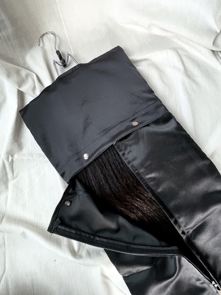 Satin Hair Storage Bag w/ Hanger
