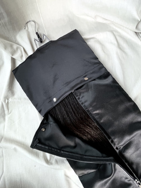 Satin Hair Storage Bag w/ Hanger
