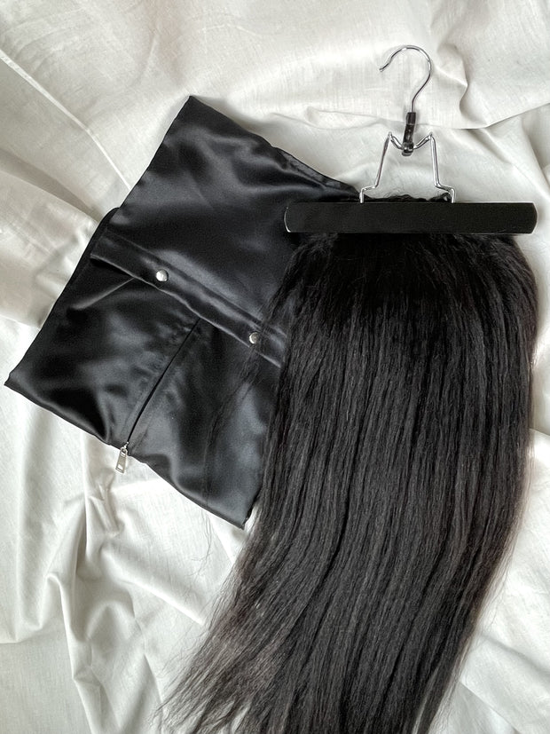Satin Hair Storage Bag w/ Hanger