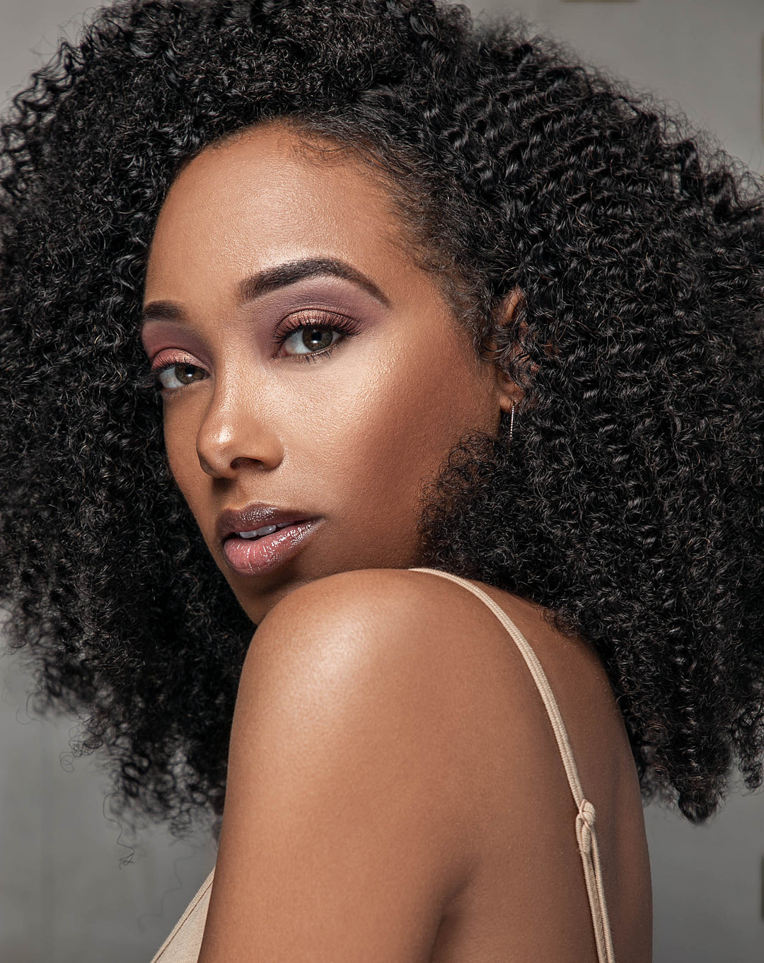 Corkscrew Curl Clip-ins for Type 3b/c hair – natural black, Burmese curly human hair extensions by Melanj Hair